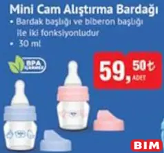 WEE BABY MİNİ CAM ALIŞTIRMA BARDAĞI 30 ML